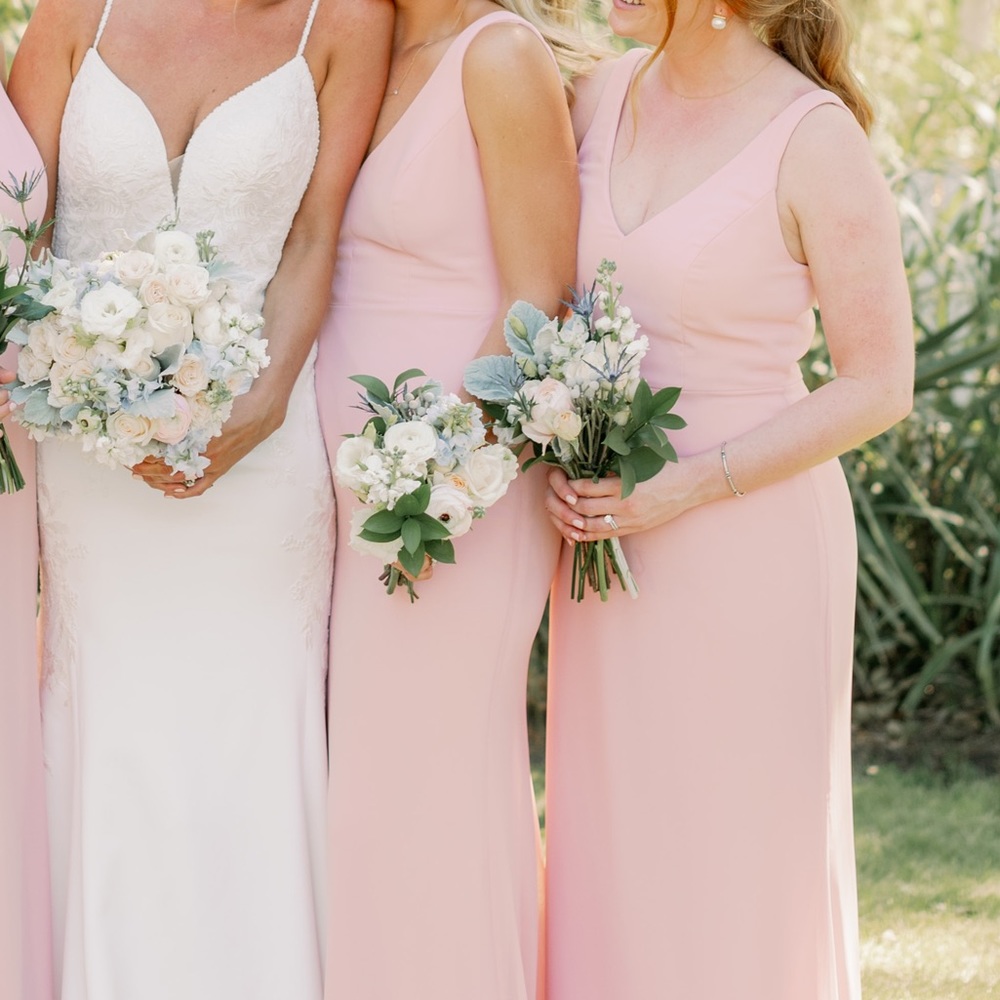 Dessy bridesmaid dress size 4 rose quartz